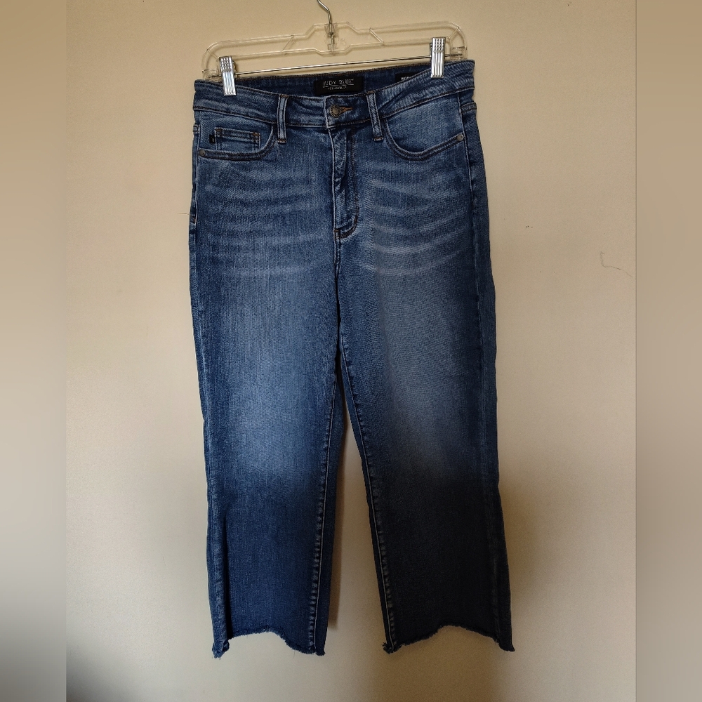 Judy Blue Dark Blue Cropped Ankle Jeans